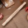 Bolshoi rolling pin with an engraving "from fornication", 49cm, d = 36 mm