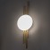 Bra "Nova" LED 3000K-6000K gold 52x16.5x16.5cm