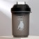 Sports shaker "Sport? Or maybe not? ", Black, with a bowl for protein, 500 ml