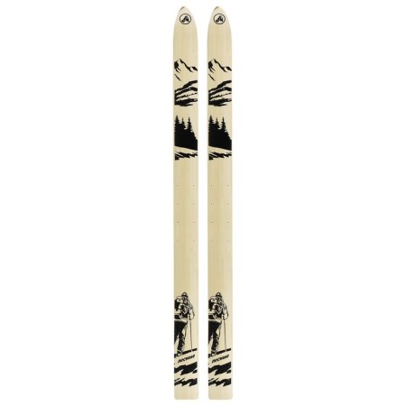 Wood-plastic skis "forest", 175 cm, with a notch-4