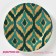 Plate porcelain dessert shade Askım, d = 20.5 cm, green color