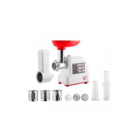 Brayer BR1603, 1500 W meat grinder, 2 kg/min, reverse, 5 nozzles, red-1