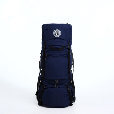 Tourist backpack, TAIF, 80 liters, cord department, 2 outer pockets, blue color-1