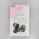 Metal straps: hooks, rings, regulators, 10 mm, black color