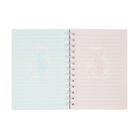 Notebook Gift Book on the comb 80l, line, color block, cover. 3D anime (17.7x13.7cm) 10539-5