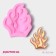 Mold Dolyana "Fire", silicone, 8 × 6.5 × 1 cm, pink color