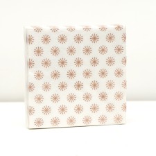 Paper Napkins Sima-Land Home Bronze Flowers, 24x24, 3 layers, 20 pcs