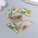 Decor for creativity metal, enamel "colorful half" 2x1 cm