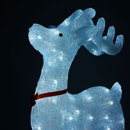 LED figure "Olenenok" 46 × 70 × 22 cm, acrylic, 100 LED, 8 modes, 220 V, glow of white-4