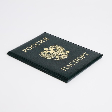 Cover for passport, green color-2