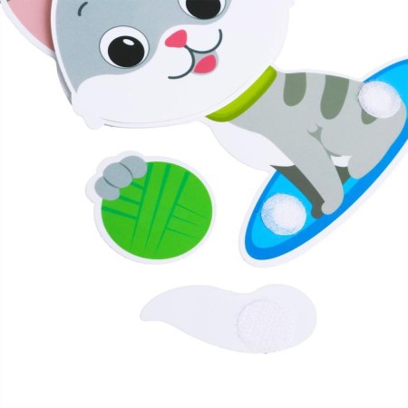 Velcro game "Funny animals"-3