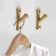 Furniture hook CAPPIO Branch, one -rot, color gold, 4 pcs.
