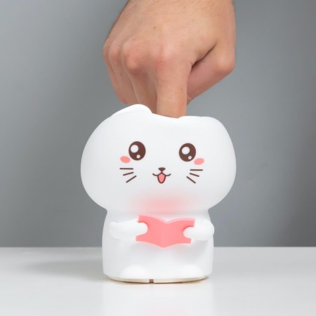 Night-mock "kitten" LED from USB and battery 12x10x16.3 cm Risalux-6