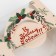 Bearbox under the Bento-Port with the Window "New Year with cones", 14 x 14 x 8 cm, New Year