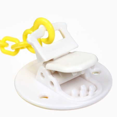 Set: nipple - dummy with the holder "flowers", orthodontic, +6 months, yellow color-9
