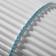Bracelet "ice" fog, 2 mm, matte blue color in silver