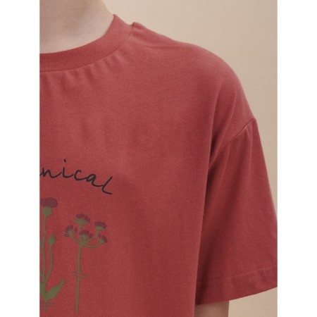 T -shirt for girls, height 116 cm, red color-3