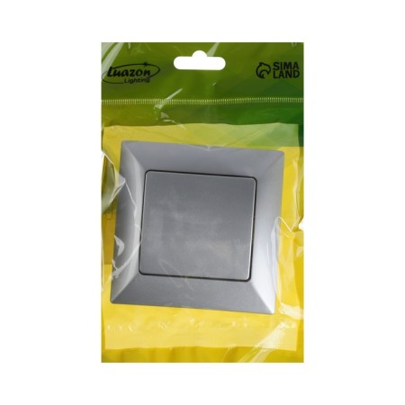 Luazon Lighting "Antei" switch, 10 A, 1 key, hidden, silver-3