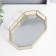 Standing interior glass with a mirror "Oval with faces" 4.5x14x20 cm