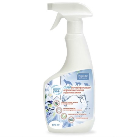 Spray for neutralizing unpleasant odors and removing the spots Pchelodar Professional 500 ml