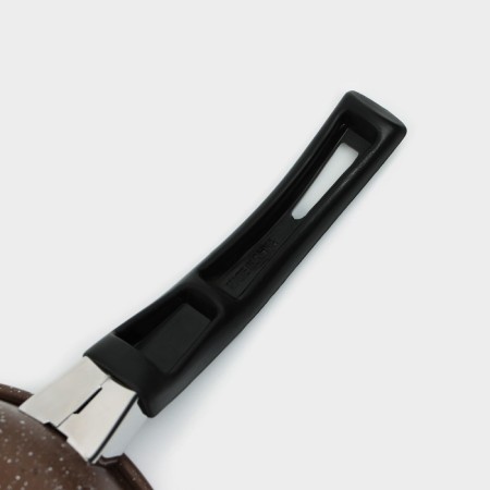 Flot Dilan Rock, D = 15 cm, plastic handle, anti -stick coating, brown color-3