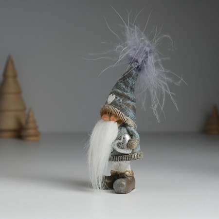 Suvenir Polystone "Santa Claus in a cap with a heart, with an asterisk" mix 4.5x3x11 cm-3