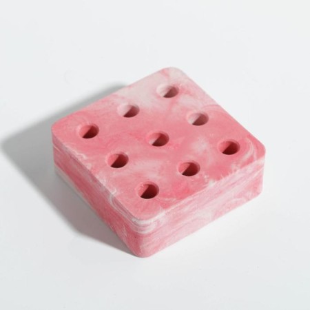 Organizer for stationery concrete "Pink Dream", 8 x 8 x 3 cm-1