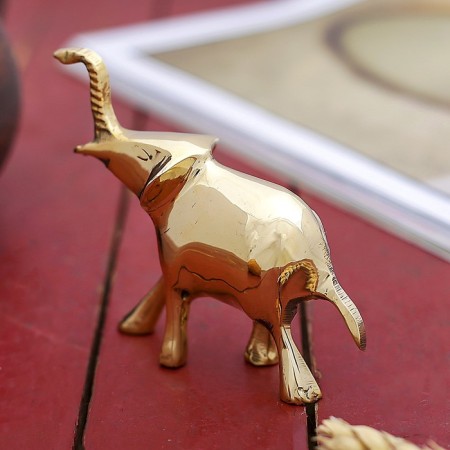 Souvenir "Elephant" Brass 9x3.5x8 cm-2