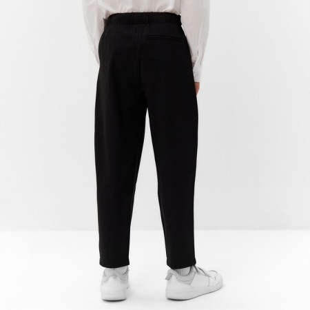 Pants for the boy Minaku: School Collection, Black Color, Height 134 cm-6