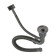 Kitchen sink Aflorn AF95848F-L, Sredal, Left, S = 3 and 0.8 mm, 58x48x22 cm, siphon, graphite