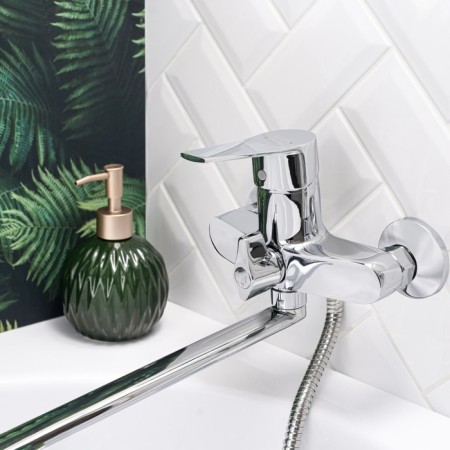 BUNE BOOOU B8246-18F bathtub, pour 350 mm, shower set, brass, chrome-2