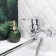 BUNE BOOOU B8246-18F bathtub, pour 350 mm, shower set, brass, chrome