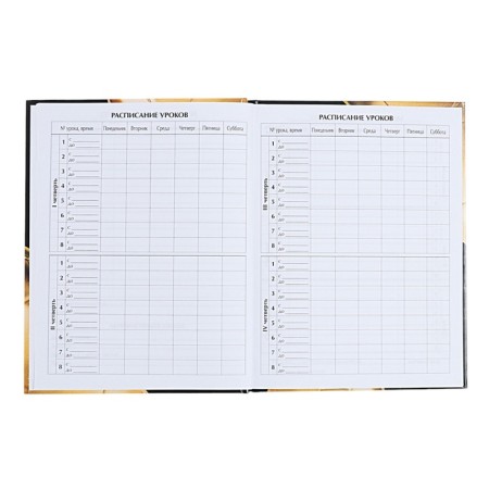 Universal diary for grades 1-11, "golden ball", a solid cover 7BC, glossy lamination, 40 sheets-6