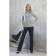 Female trousers, size 46, blue color