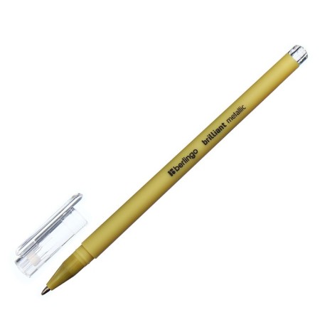 Gel handle Berlingo Brilliant Metallic, 0.8 mm, gold metallic-2