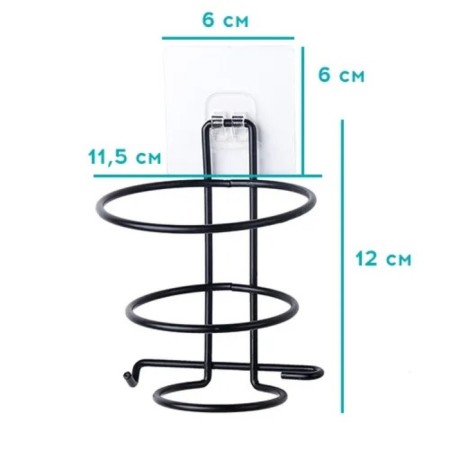Holder for the flay of the share, 11 × 11 × 15 cm, with a holder for wire and fork, black color-2