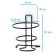 Holder for the flay of the share, 11 × 11 × 15 cm, with a holder for wire and fork, black color