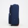 Small 20 suitcase, lightning department, code castle, 4 wheels, 2 outer pockets, blue color