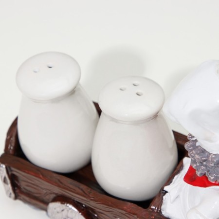 Ceramic set for spices "Cook with a cart", 2 items: Solonka, List, 60 ml-2