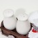 Ceramic set for spices "Cook with a cart", 2 items: Solonka, List, 60 ml