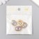 Decor for creativity Metall "Medallion octagonal" pale blue crystal rhinestones 2x1.5cm