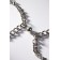 Bracelets "Demetrons" on a magnet, heart on large links, color silver
