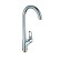 Kitchen mixer Rush Edge ED7735-22, single-leaf, chrome