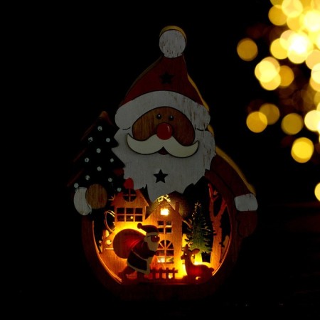 Santa Claus and Christmas tree lighting decor-5