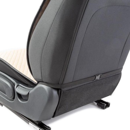 Front seats Car Performance, 2 pcs, Fiberflax (soft flax), rhombus, beige-4