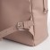 The backpack of the city Textura from eco -leather on lightning, external pocket, beige color