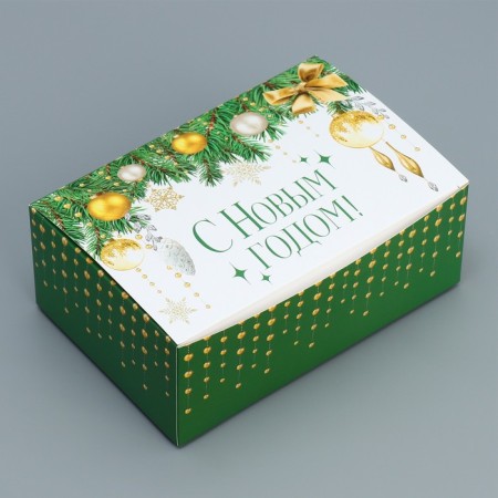 Box the team “Happy New Year!”, Balls, 18 x 12 x 7 cm, New Year-1