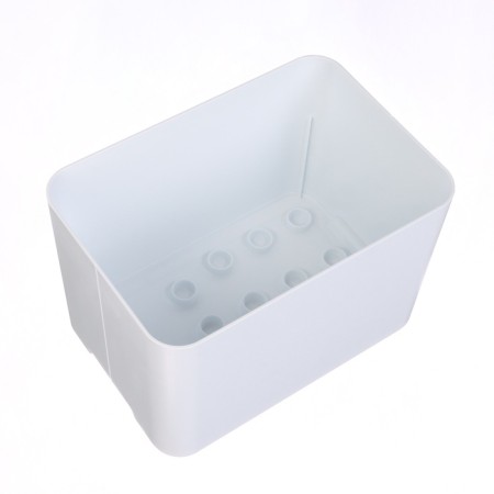 Loader for umbrellas, plastic, 6 round, 4 square departments, 18 × 18 × 26.5 cm, white-7
