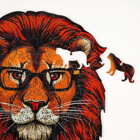 Puzzles wooden figured "Leo", 148 elements-7