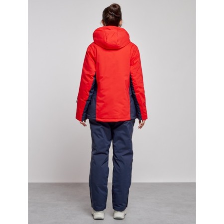 Ski costume female winter, size 58, red color-3